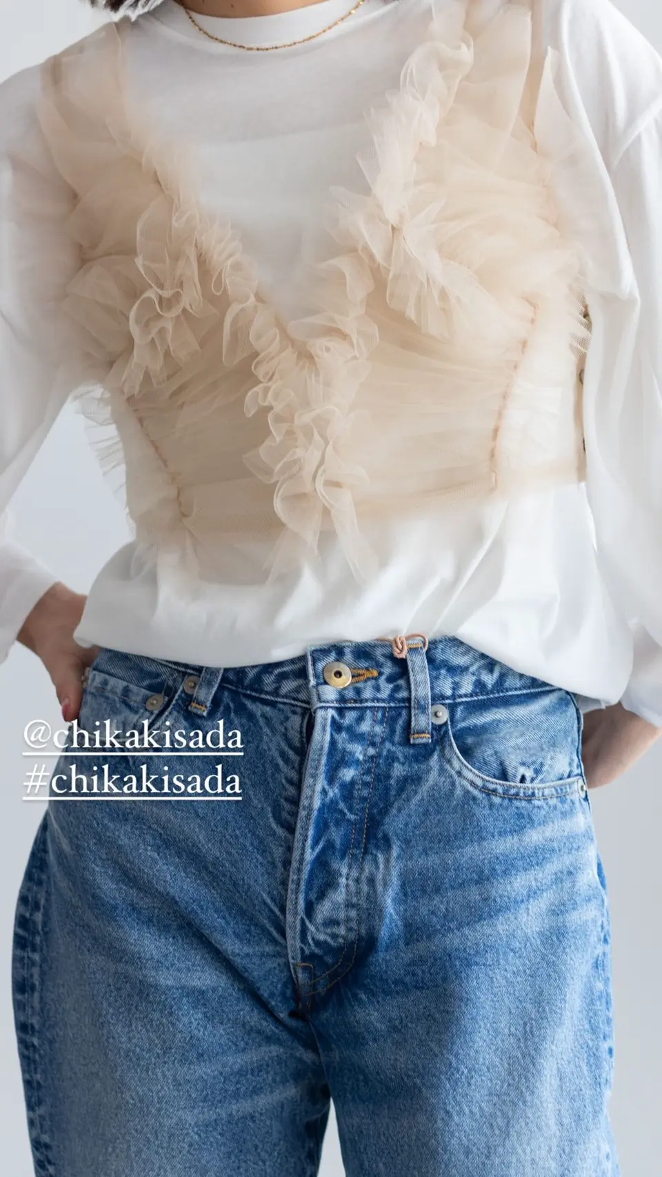 Chika Kisada / チュール ビスチェ Tulle bustier-チュール